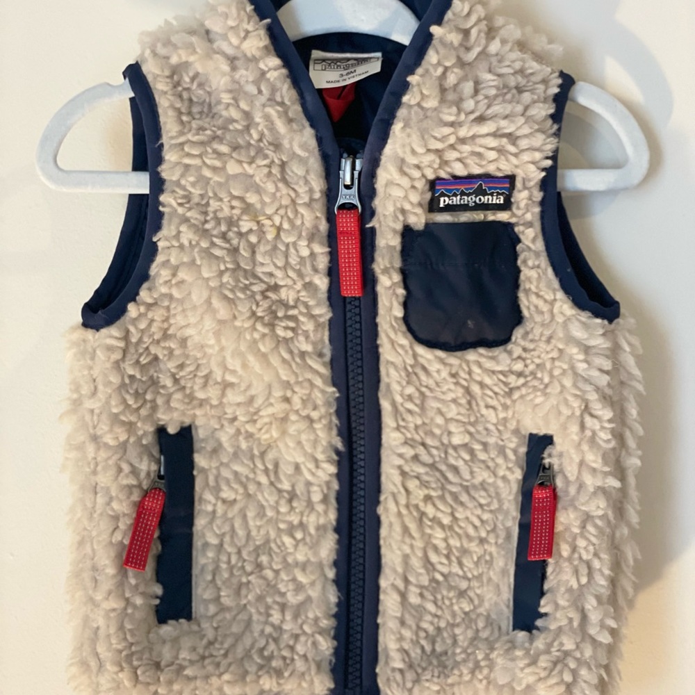 Baby boy Patagonia 3-6 Month old vest